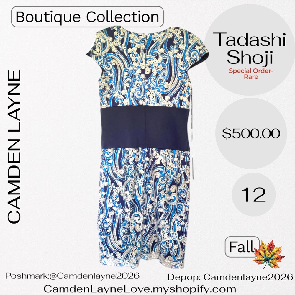 Tadashi Shoji Hitomi Embroidered Tulle Mini Dress - Picture 6 of 9